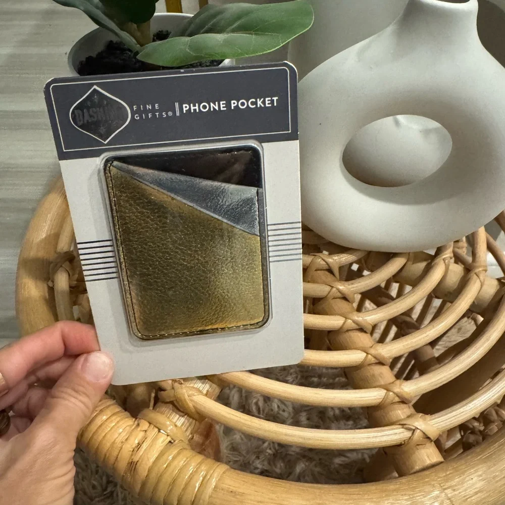 Unopened Dashing Gold and Silver Phone Pocket